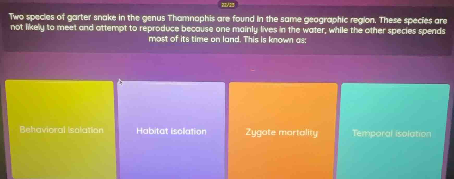 two species of garter snake in the genus thamnophis are found in the sa…