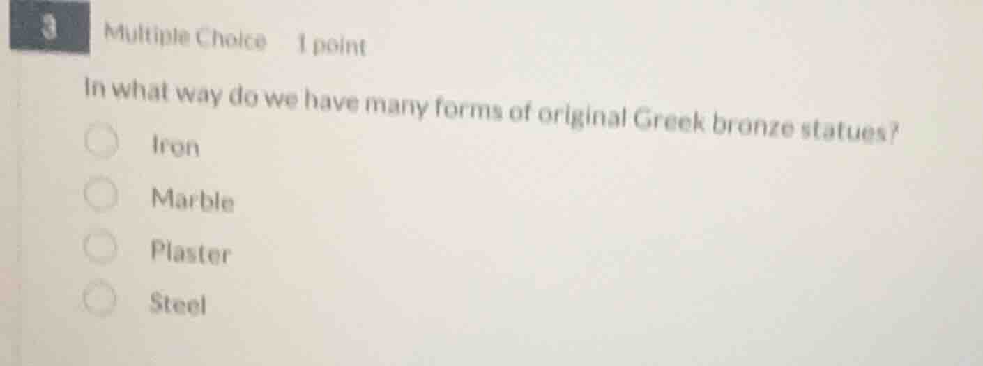 3 multiple choice 1 point in what way do we have many forms of original…