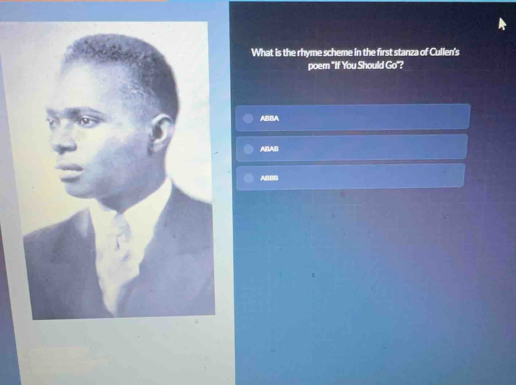 what is the rhyme scheme in the first stanza of cullen’s poem \if you s…