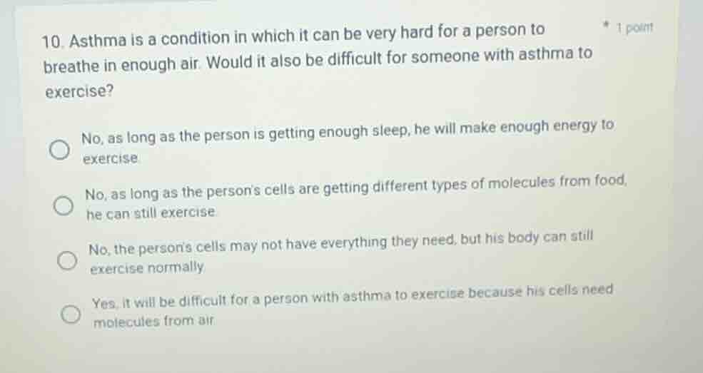 10. asthma is a condition in which it can be very hard for a person to …