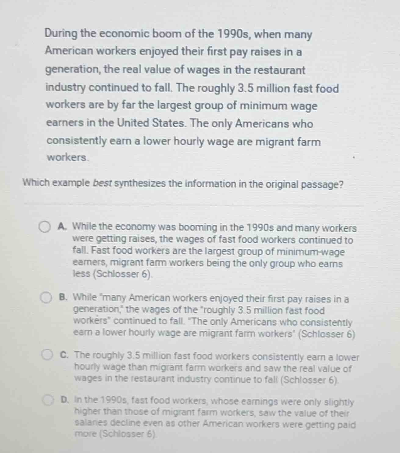 during the economic boom of the 1990s, when many american workers enjoy…