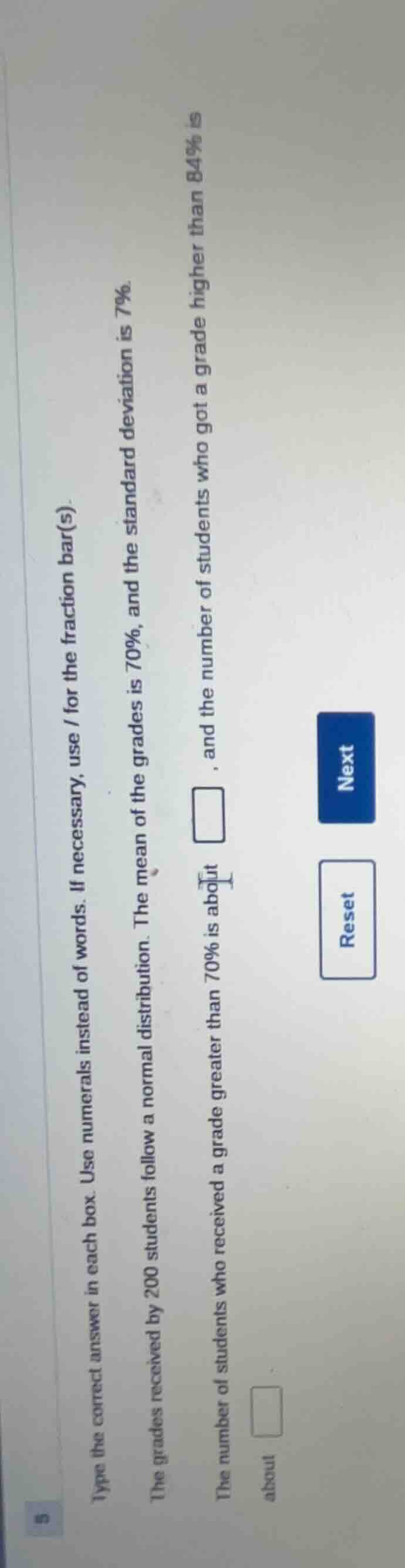 type the correct answer in each box. use numerals instead of words. if …