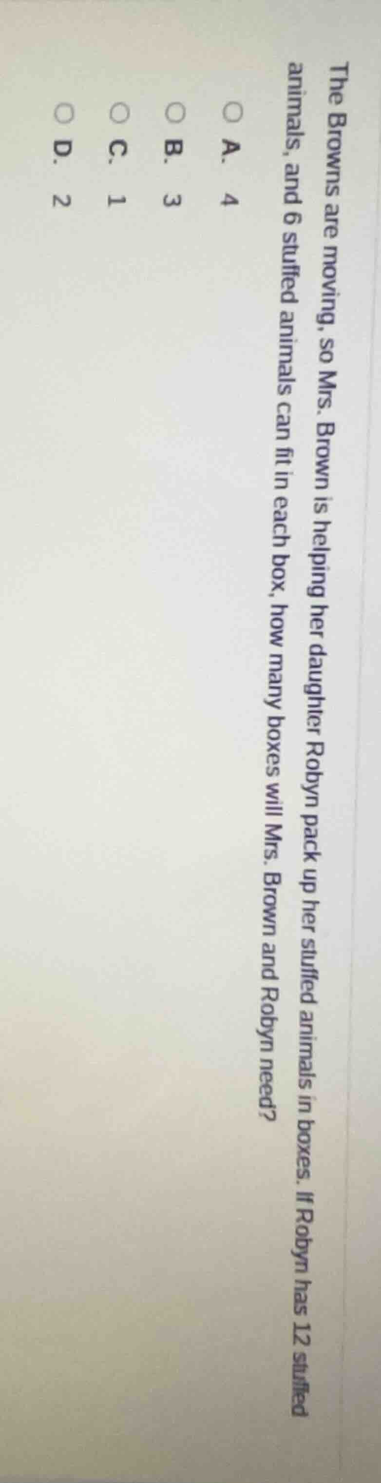 the browns are moving, so mrs. brown is helping her daughter robyn pack…