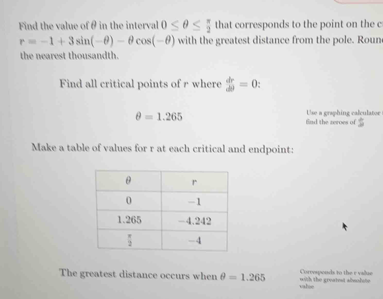 find the value of \\( \\theta \\) in the interval \\( 0 \\leq \\theta \…