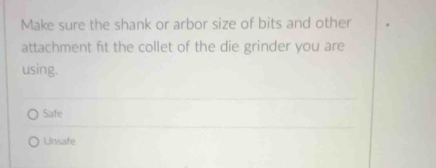 make sure the shank or arbor size of bits and other attachment fit the …