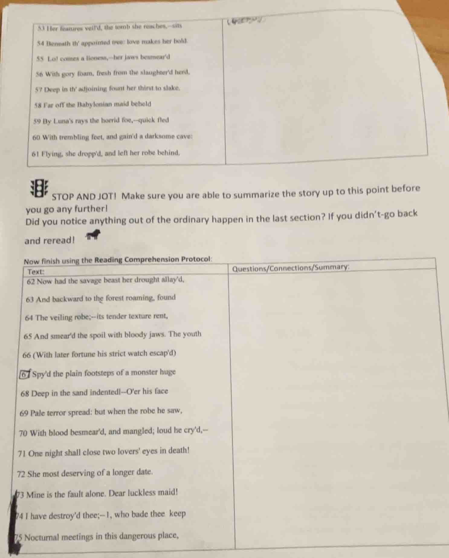 53 her features veild, the tomb she reaches,—sits 54 beneath th appoint…