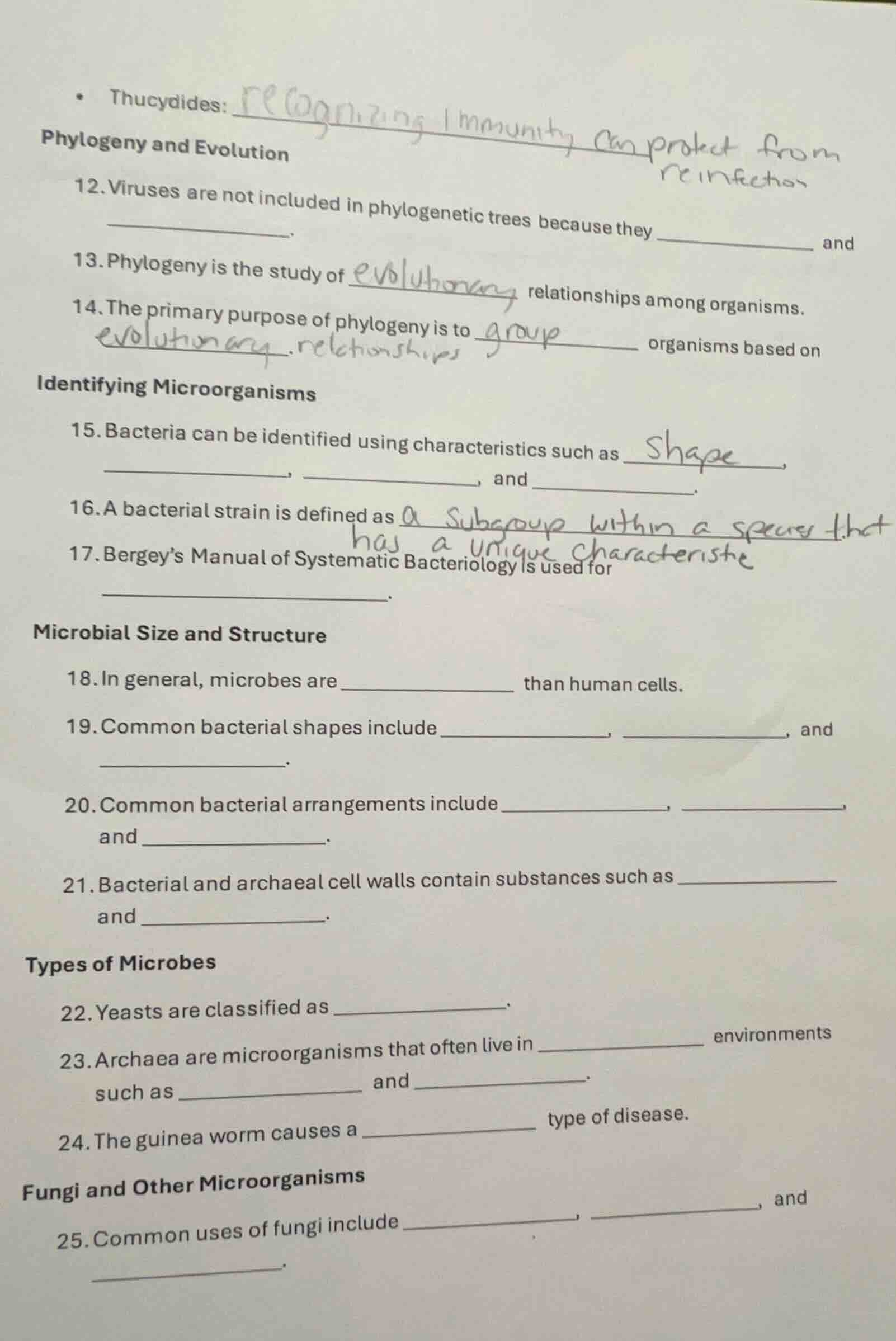 • thucydides: phylogeny and evolution 12. viruses are not included in p…