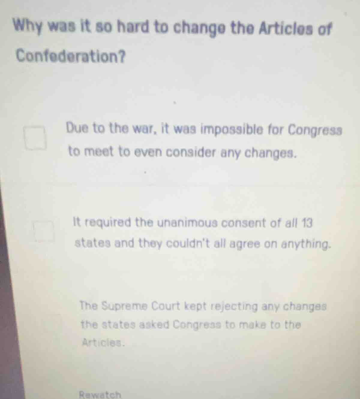 why was it so hard to change the articles of confederation? due to the …