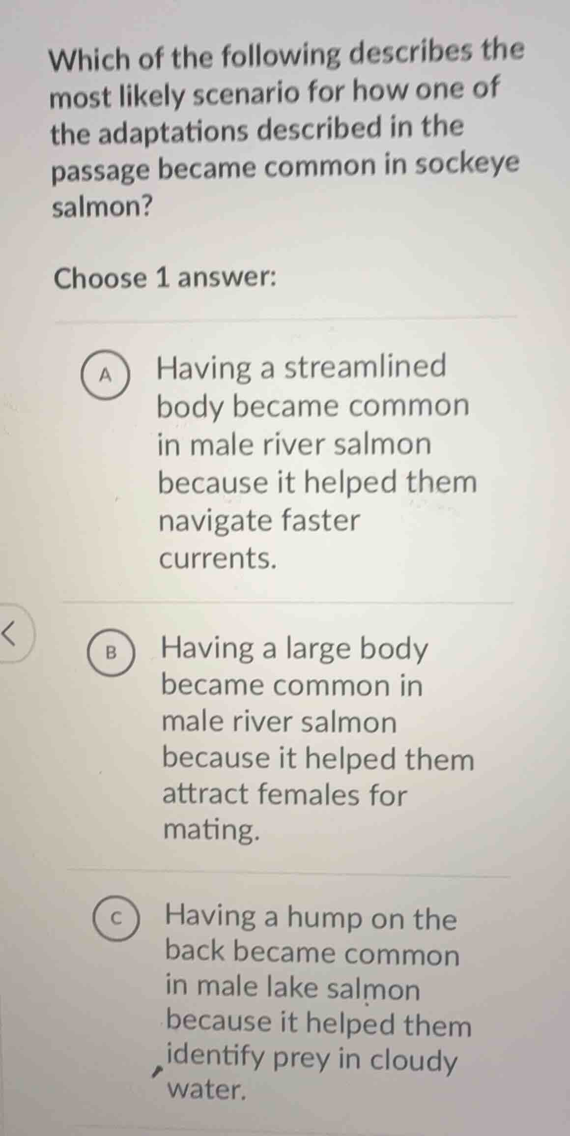 which of the following describes the most likely scenario for how one o…