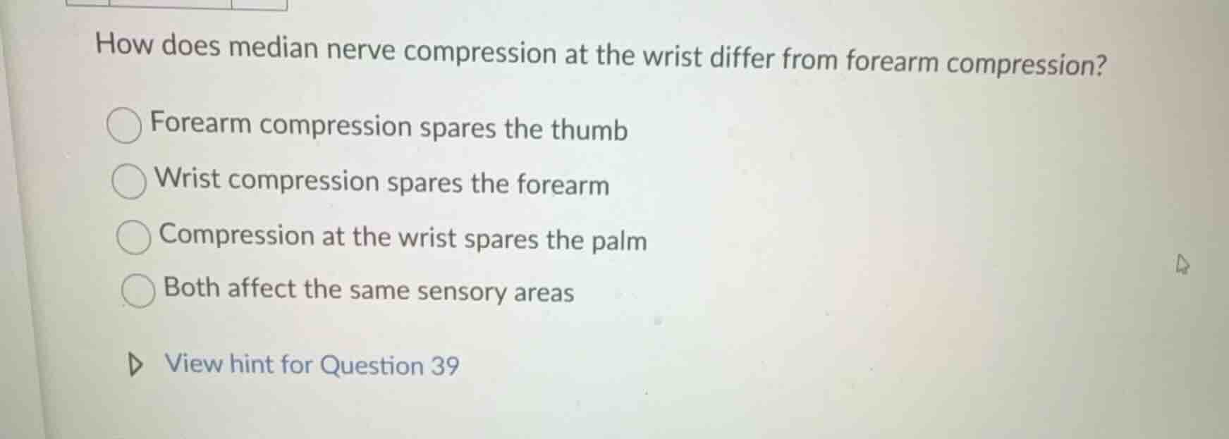 how does median nerve compression at the wrist differ from forearm comp…