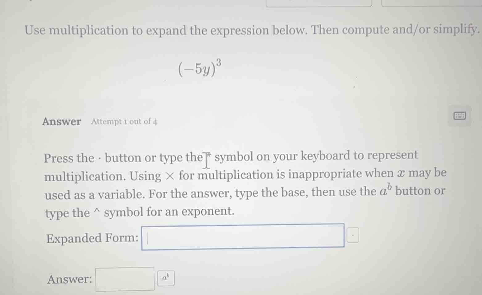 use multiplication to expand the expression below. then compute and/or …