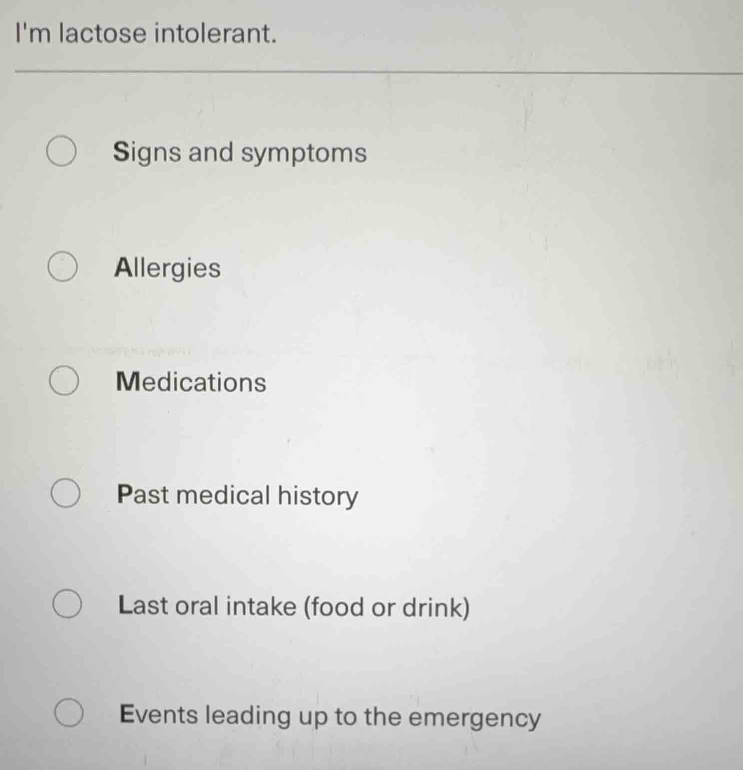 im lactose intolerant. signs and symptoms allergies medications past me…