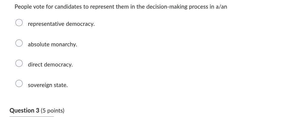 people vote for candidates to represent them in the decision - making p…