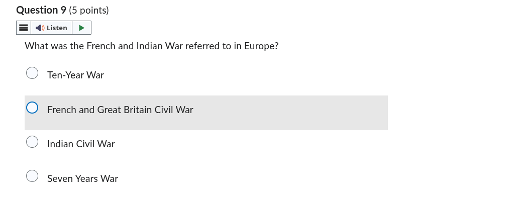 question 9 (5 points) listen what was the french and indian war referre…