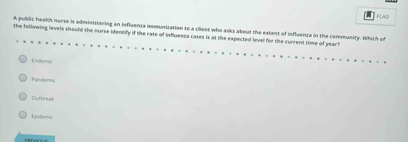 a public health nurse is administering an influenza immunization to a c…