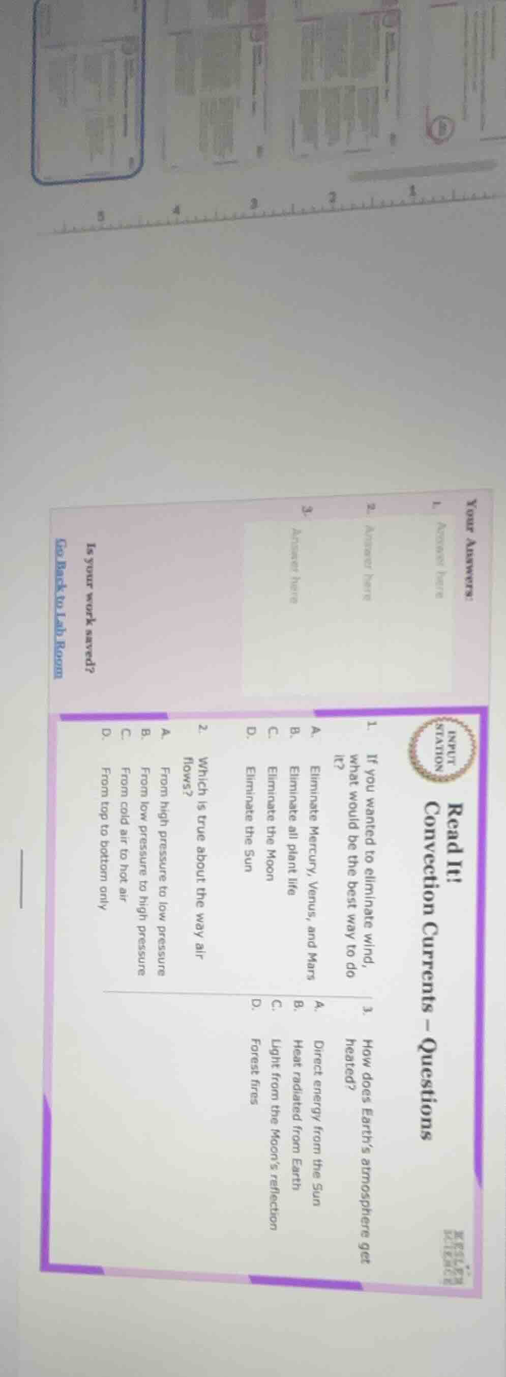 read it! input station convection currents – questions 1. if you wanted…