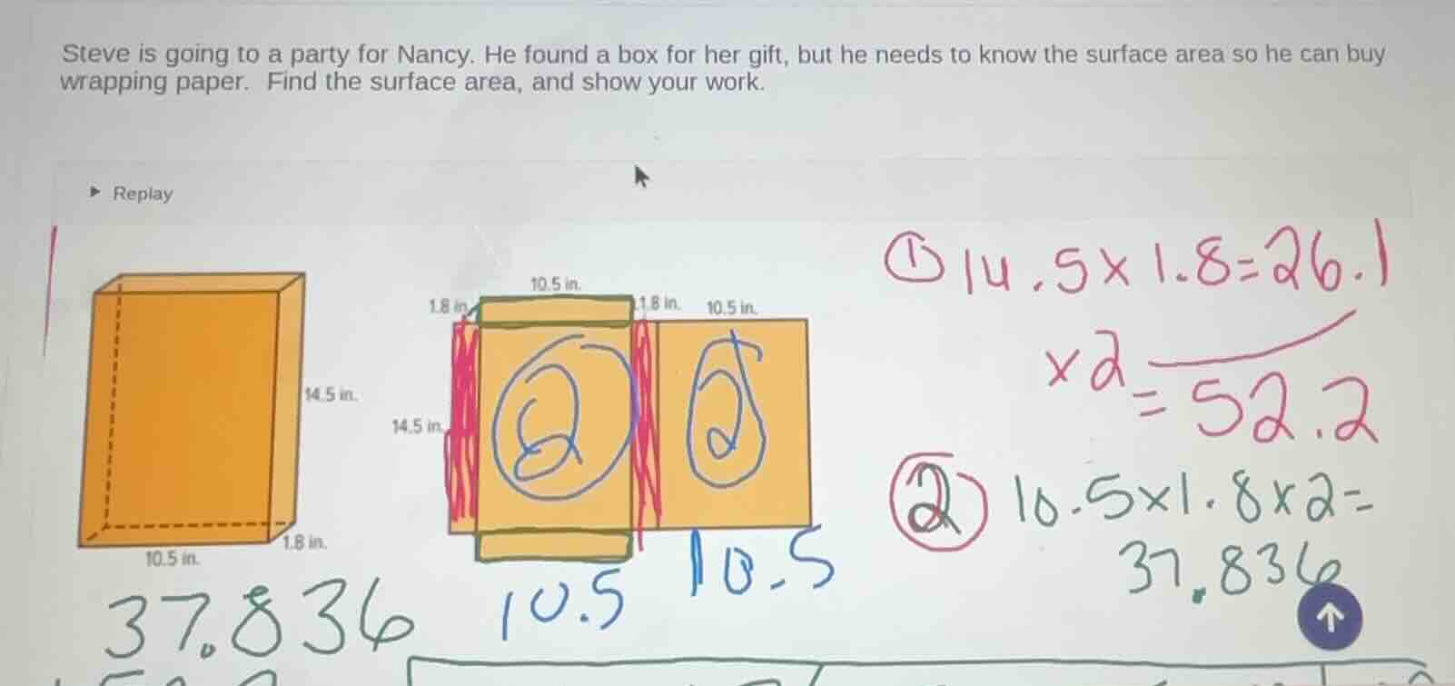 steve is going to a party for nancy. he found a box for her gift, but h…