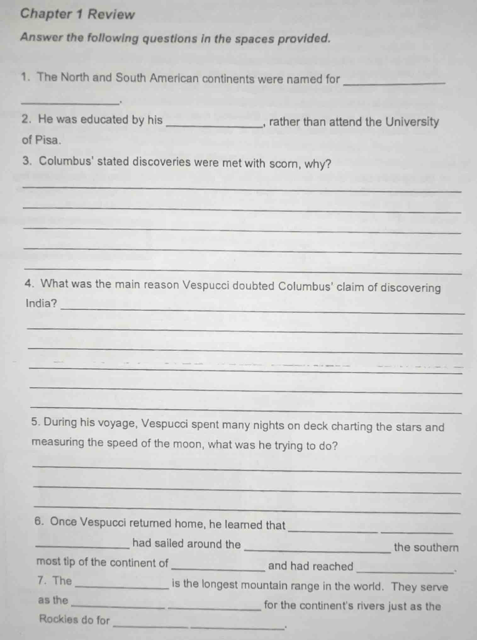 chapter 1 review answer the following questions in the spaces provided.…