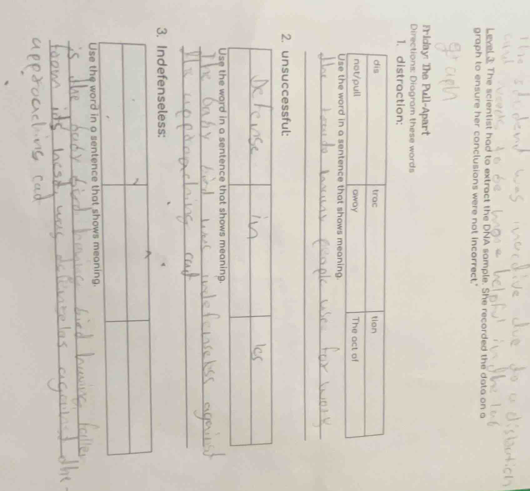 irrdy: the pull - apart directions: diagram these words 1. distraction:…