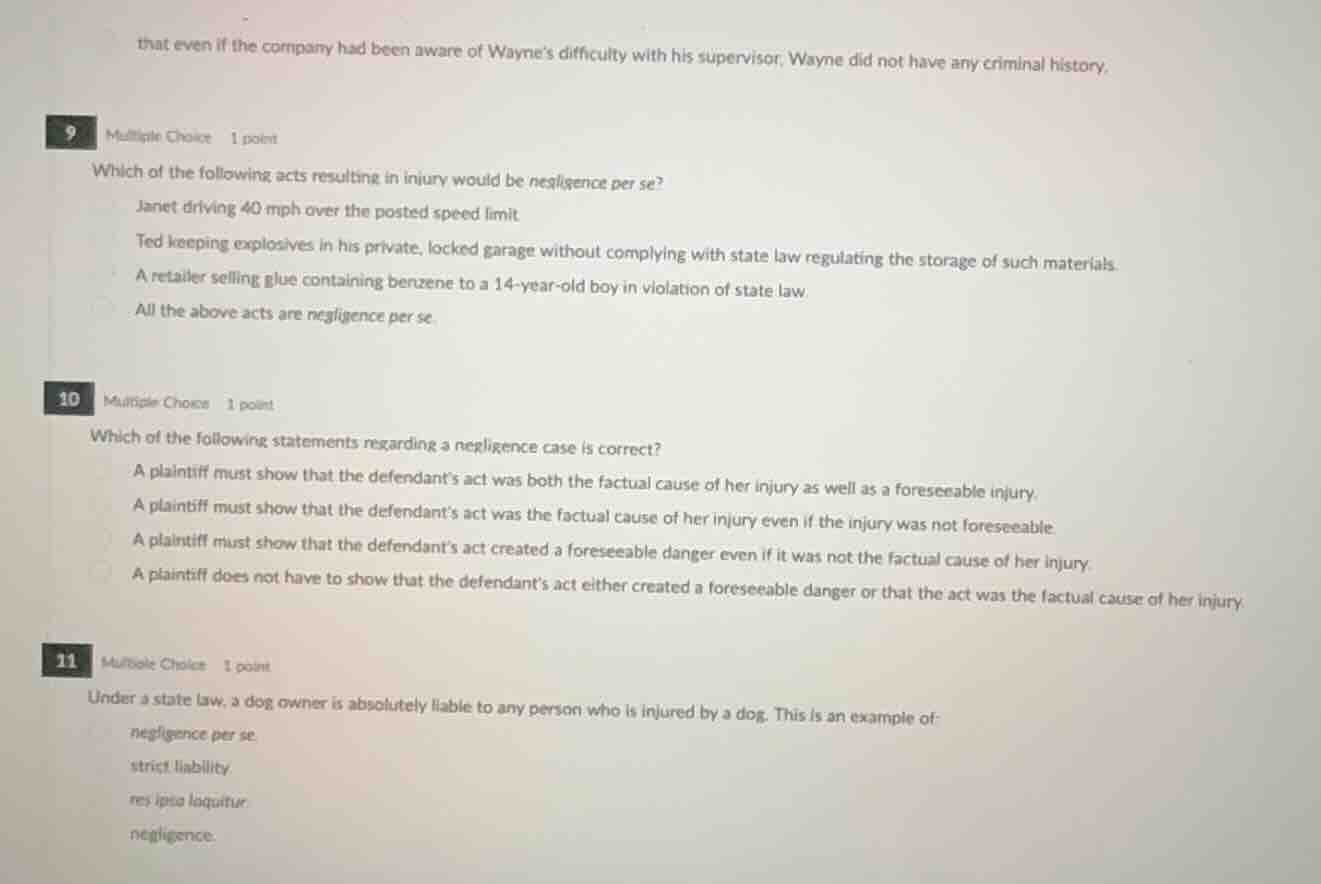 that even if the company had been aware of waynes difficulty with his s…