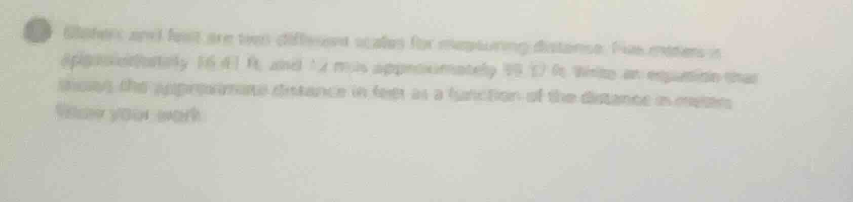 meters and feet are two different units for measuring distance. one met…