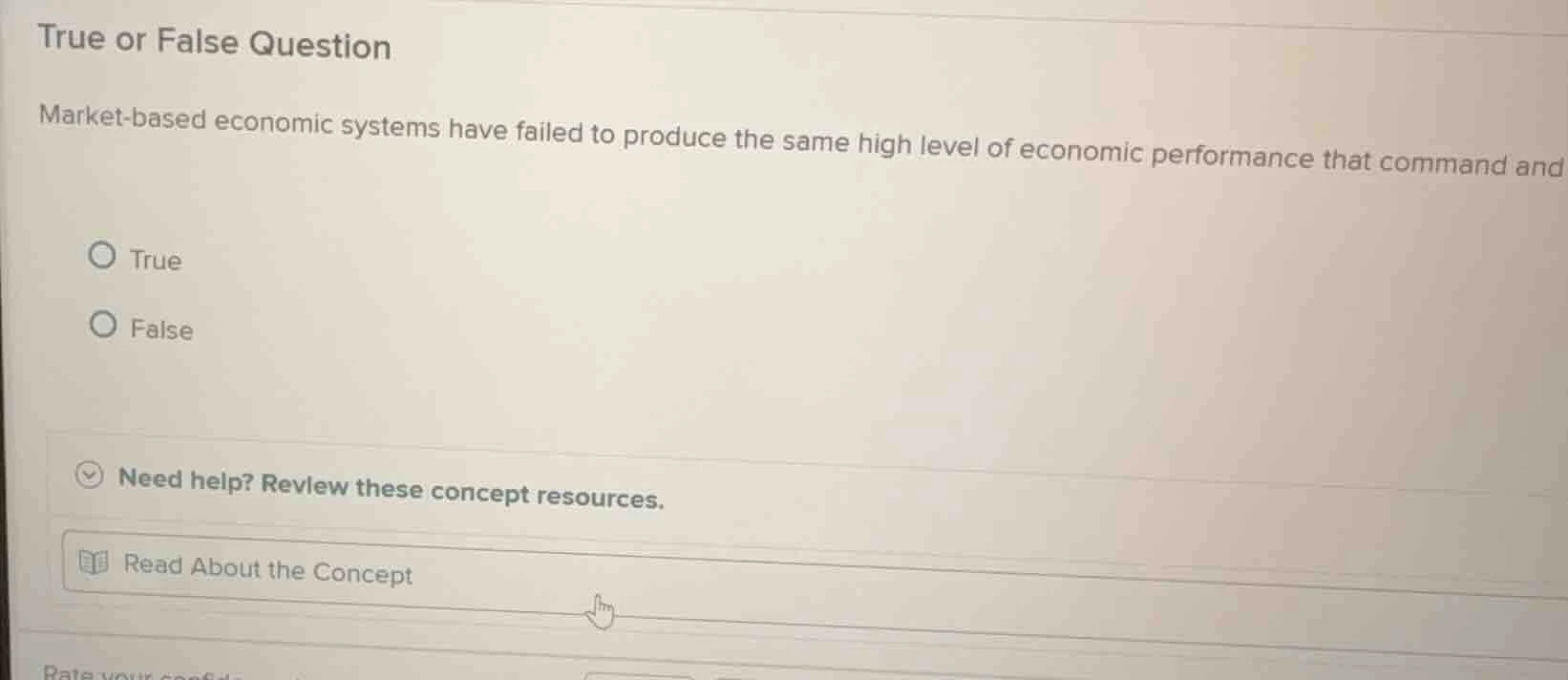 true or false question market - based economic systems have failed to p…