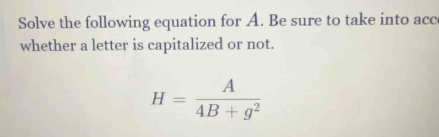 solve the following equation for a. be sure to take into acc whether a …
