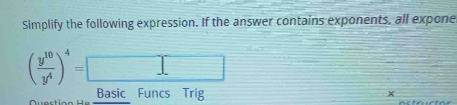 simplify the following expression. if the answer contains exponents, al…