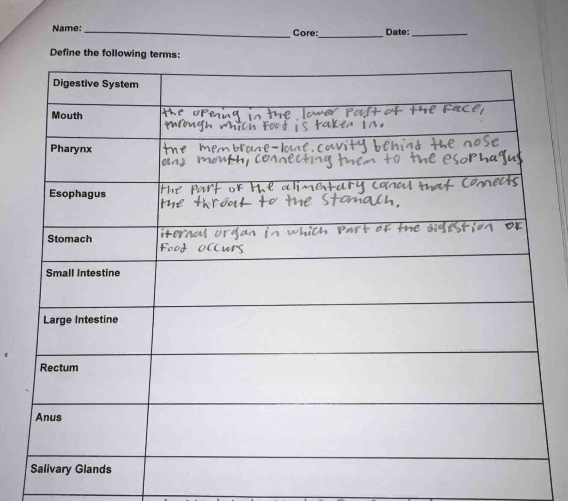 name: _______________________________ core:___________ date: _________ …