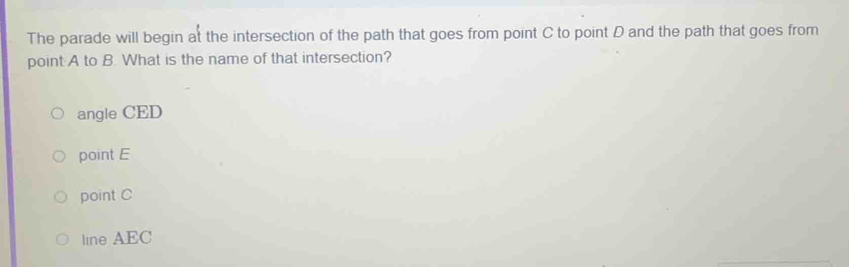 the parade will begin at the intersection of the path that goes from po…