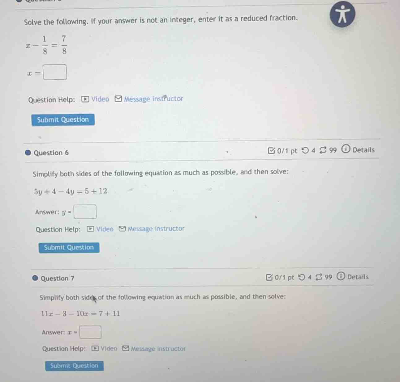 solve the following. if your answer is not an integer, enter it as a re…