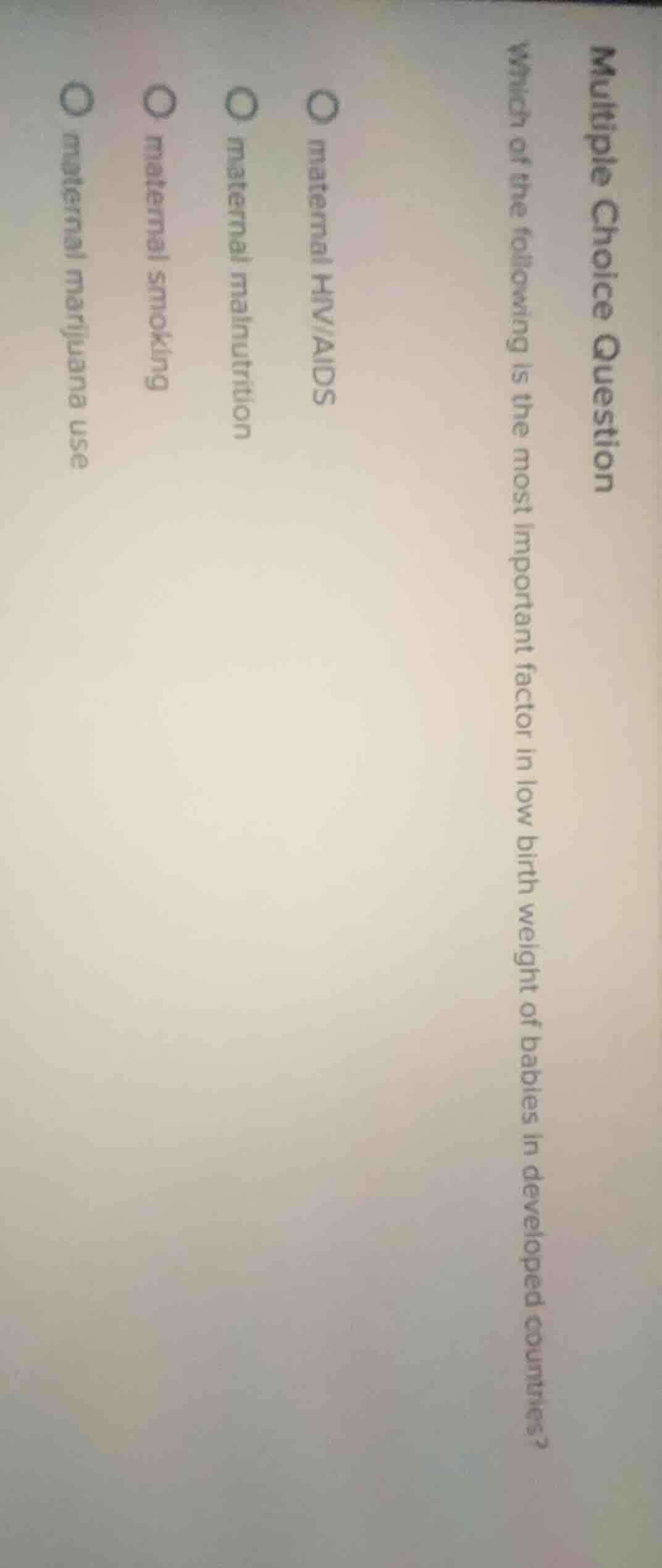 multiple choice question which of the following is the most important f…