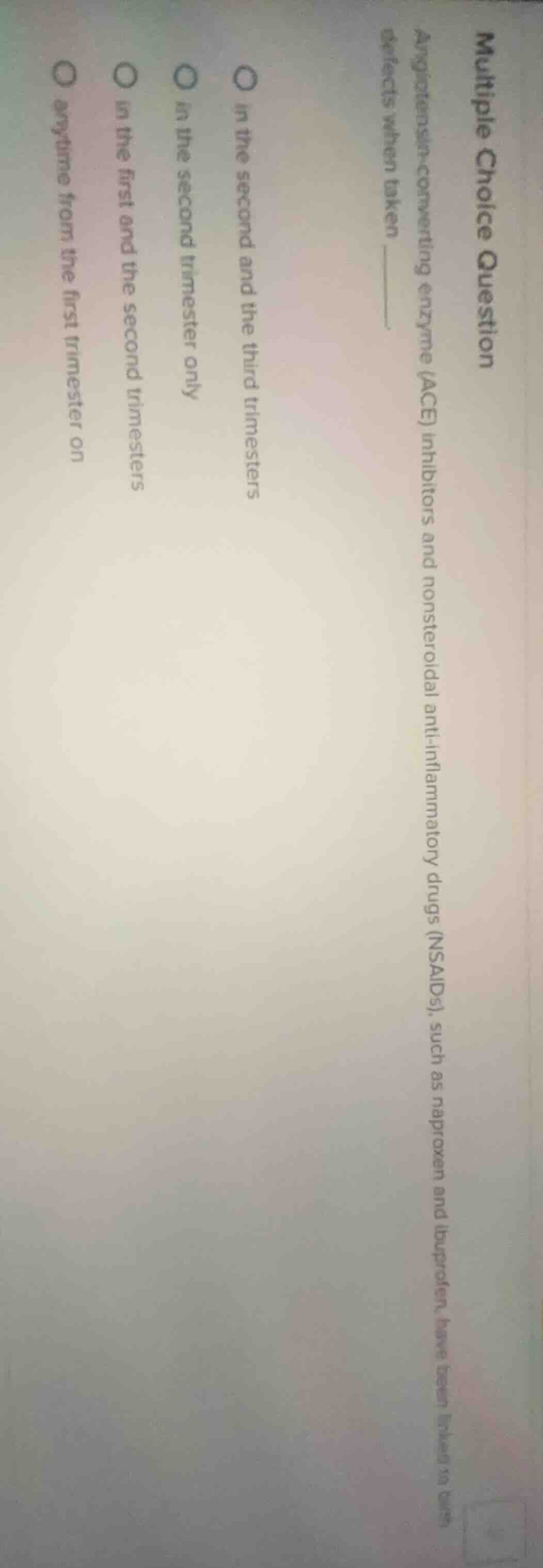 multiple choice question angiotensin-converting enzyme (ace) inhibitors…