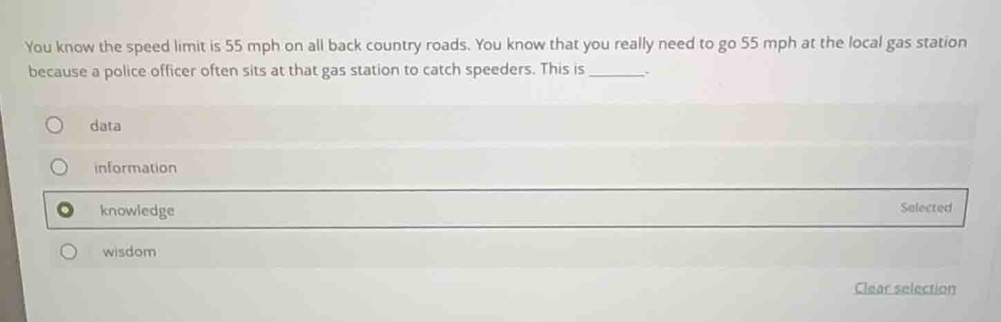 you know the speed limit is 55 mph on all back country roads. you know …