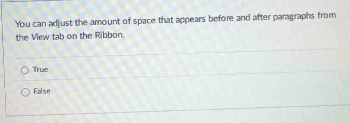 you can adjust the amount of space that appears before and after paragr…