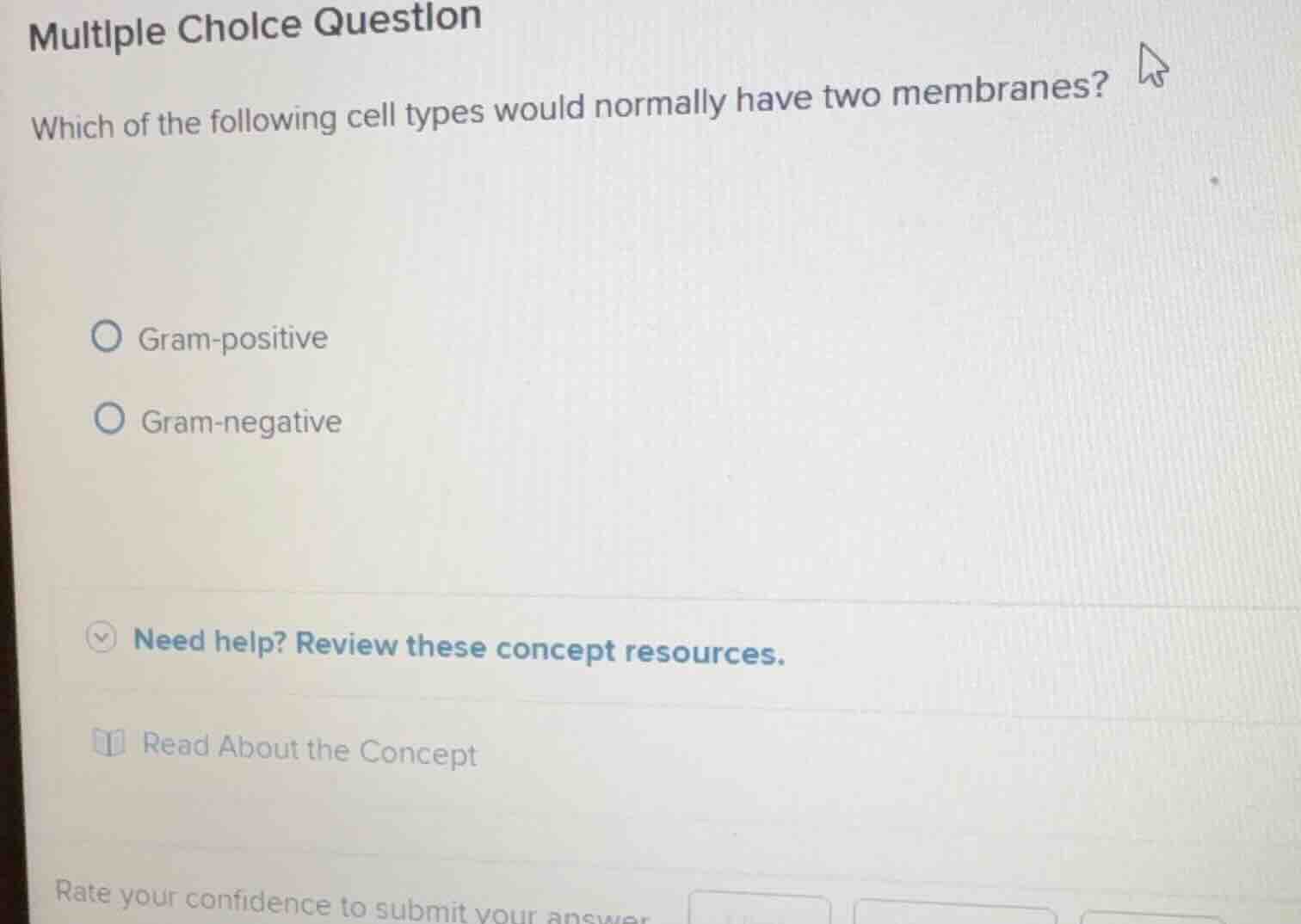multiple choice question which of the following cell types would normal…