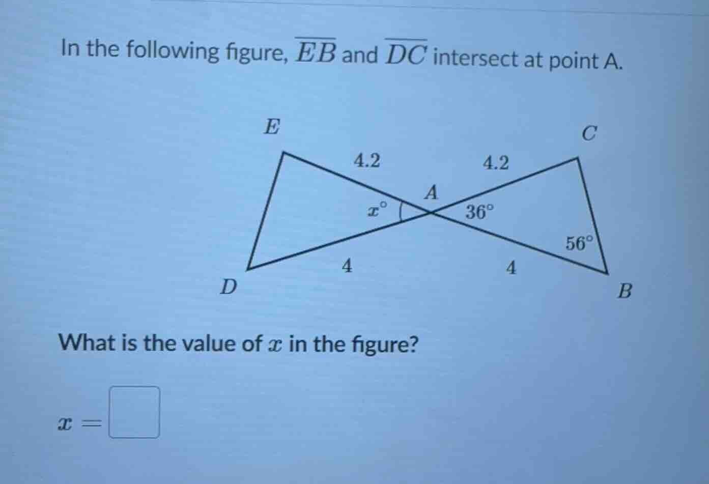 in the following figure, \\(\\overline{eb}\\) and \\(\\overline{dc}\\) …