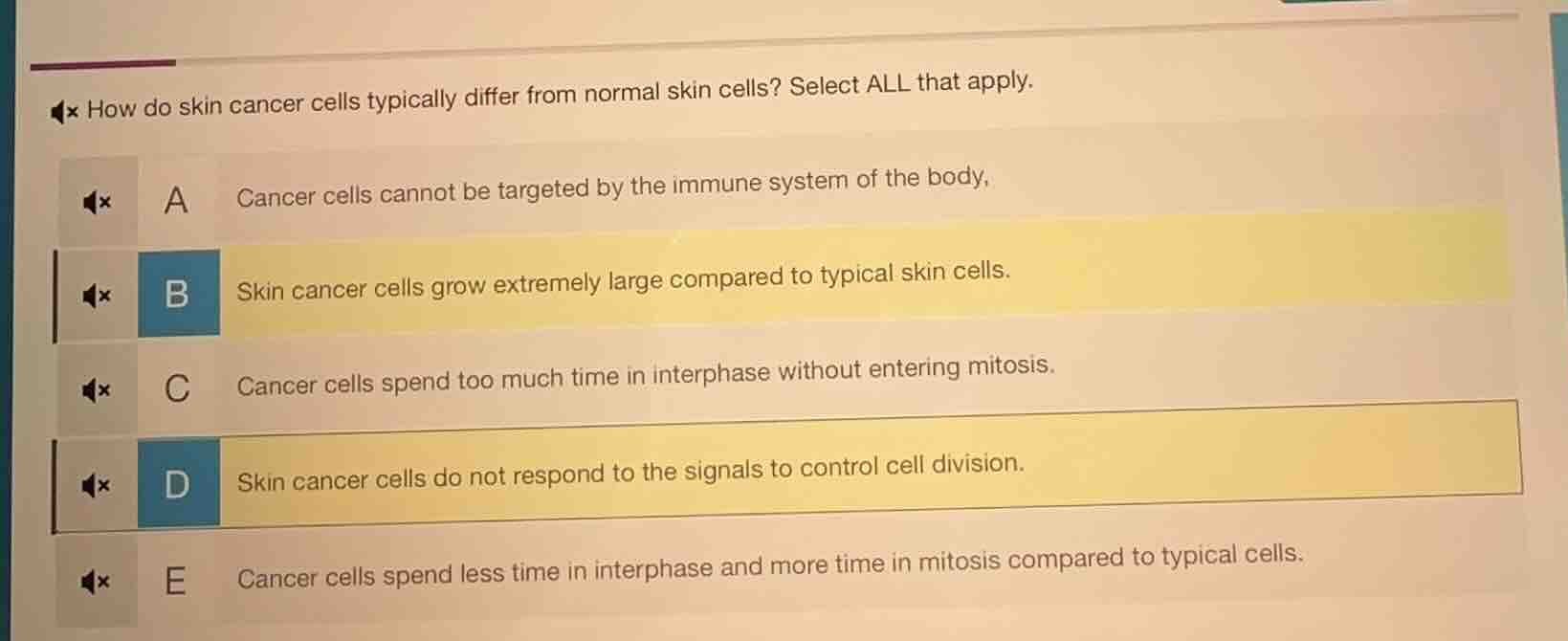 how do skin cancer cells typically differ from normal skin cells? selec…
