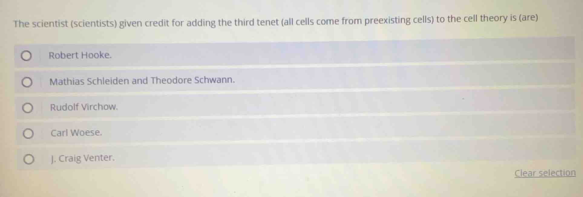 the scientist (scientists) given credit for adding the third tenet (all…