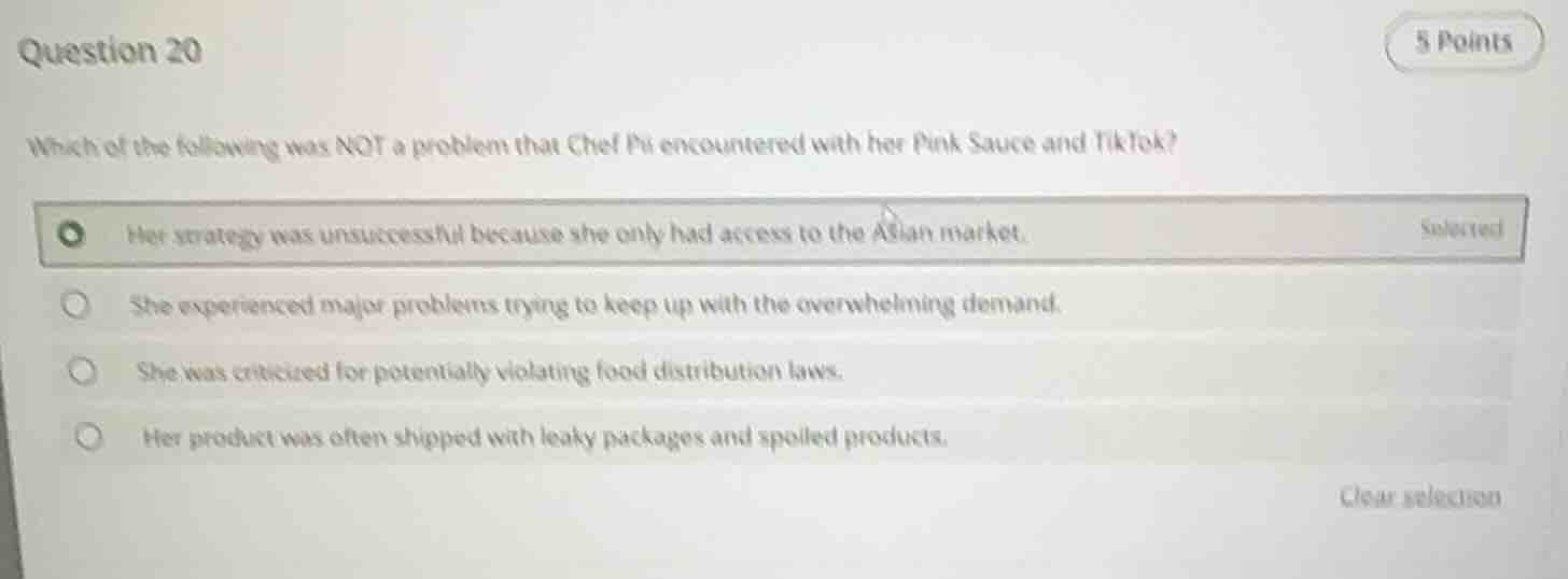 question 20 which of the following was not a problem that chef pi encou…