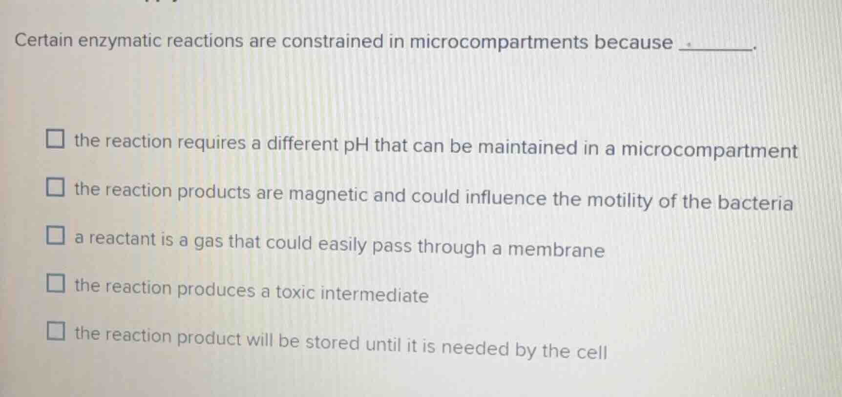 certain enzymatic reactions are constrained in microcompartments becaus…