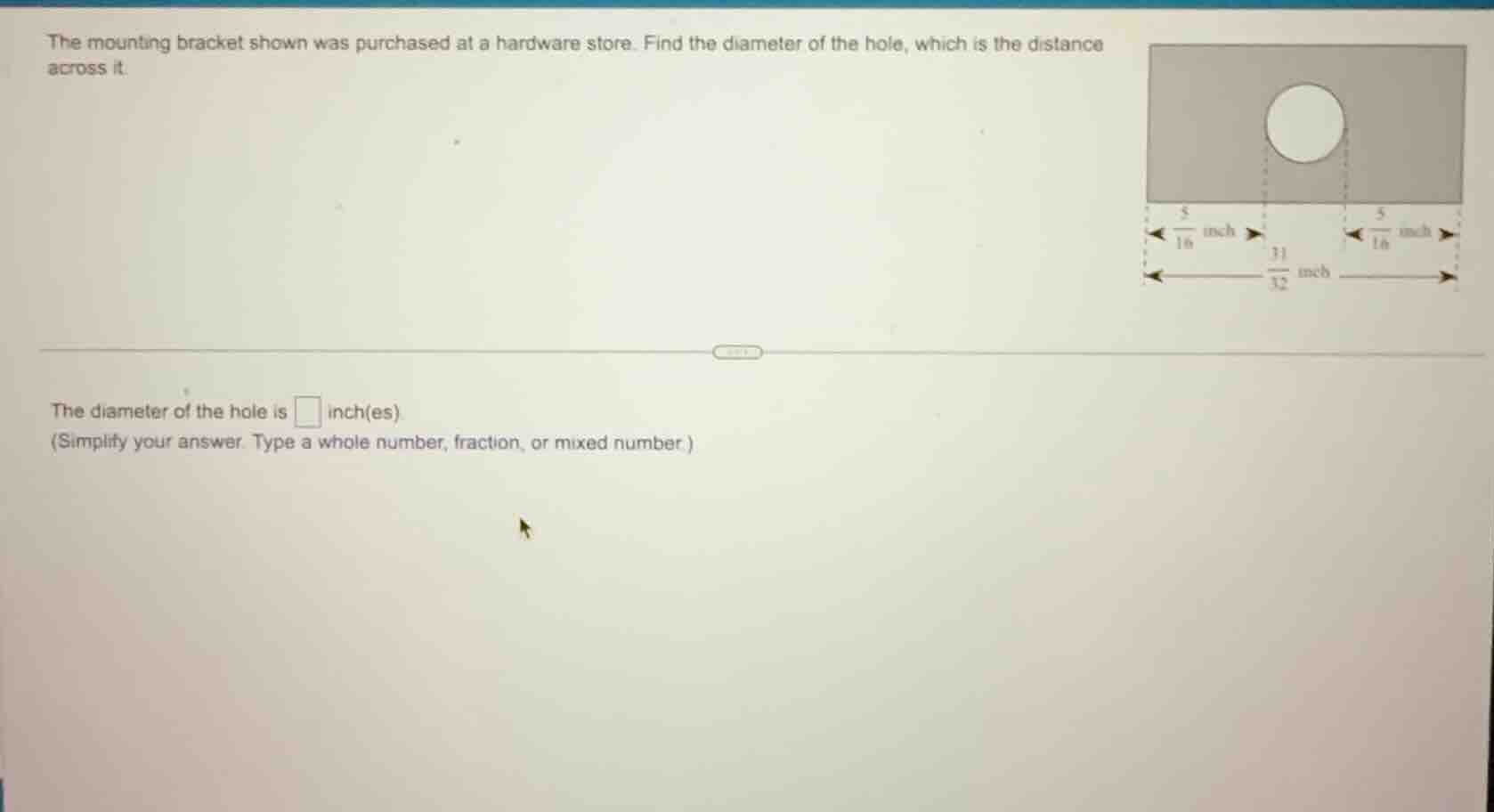 the mounting bracket shown was purchased at a hardware store. find the …