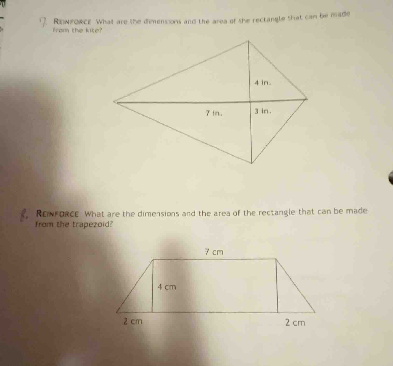 7. reinforce what are the dimensions and the area of the rectangle that…