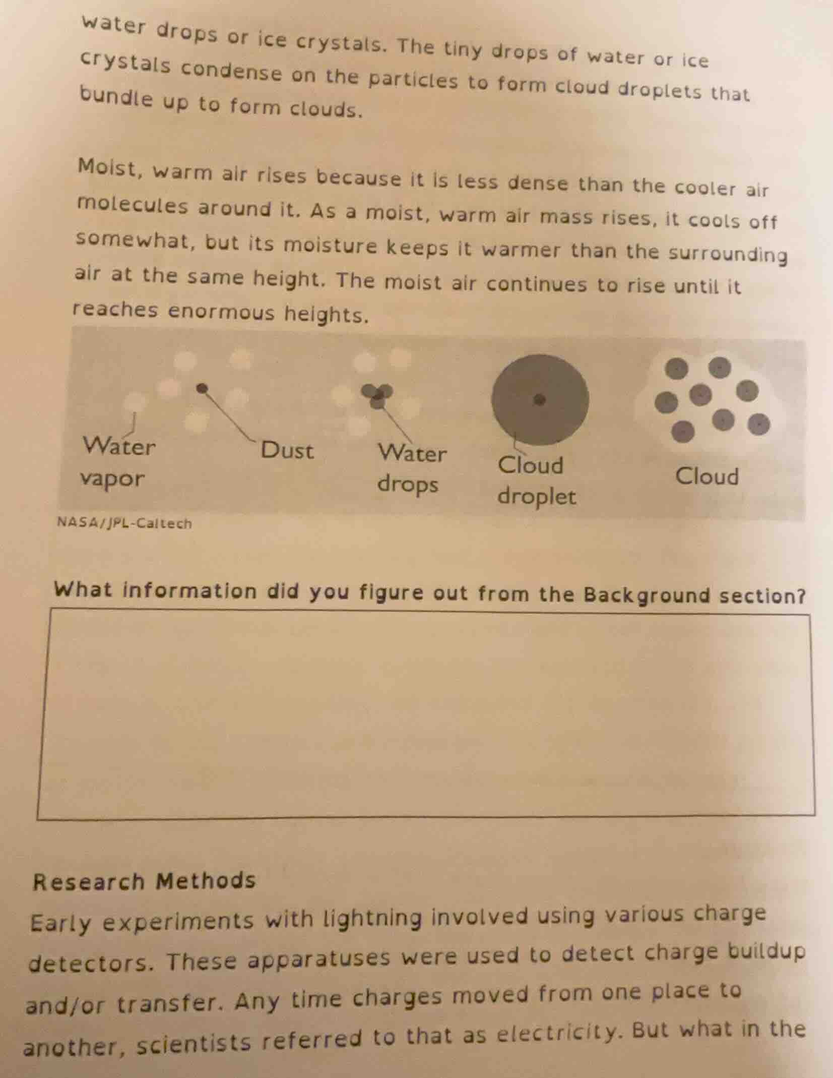 water drops or ice crystals. the tiny drops of water or ice crystals co…
