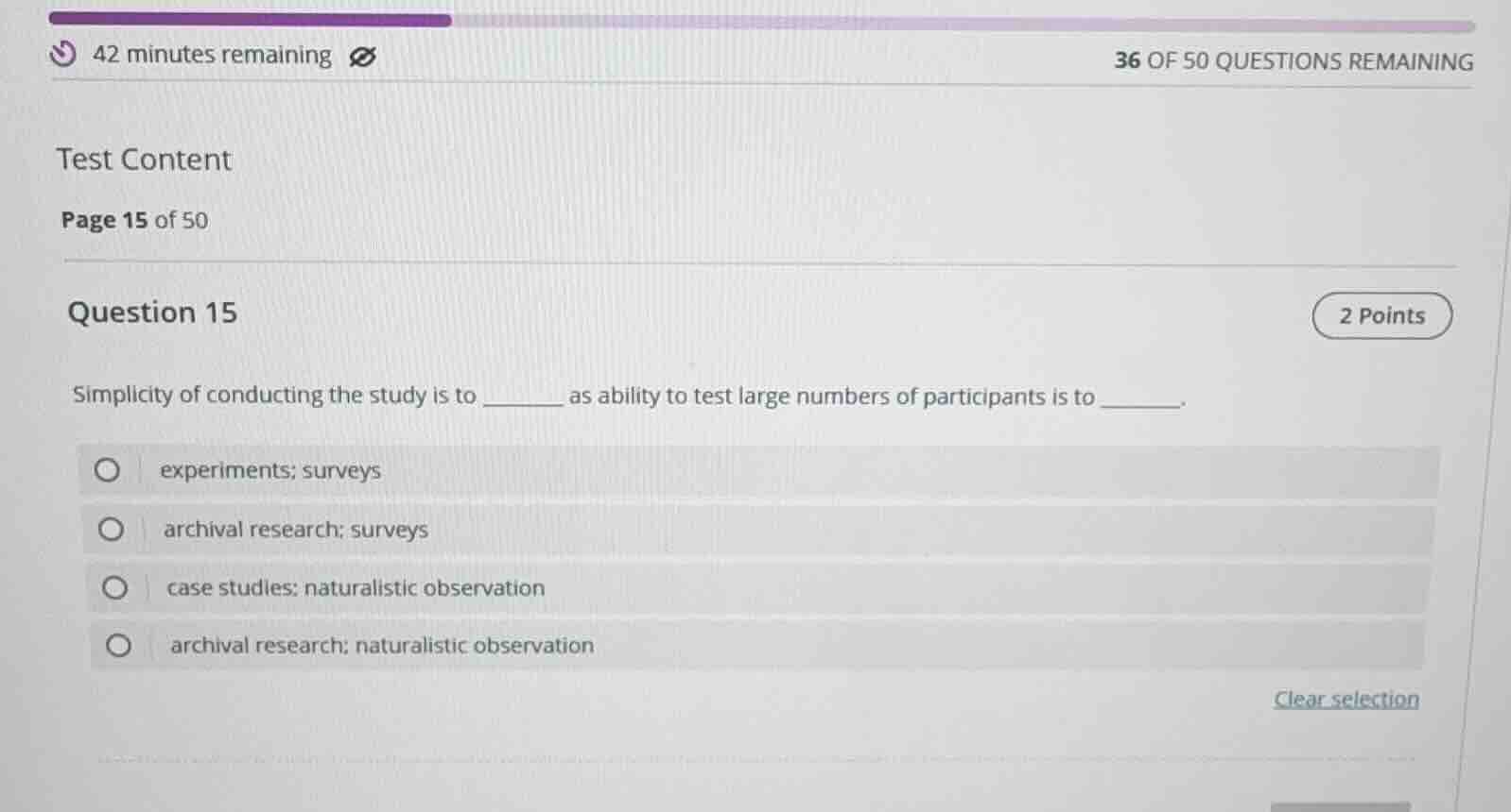 test content page 15 of 50 question 15 2 points simplicity of conductin…