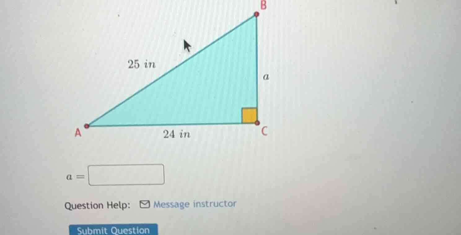 in the right triangle abc (right - angled at c), the length of ab is 25…