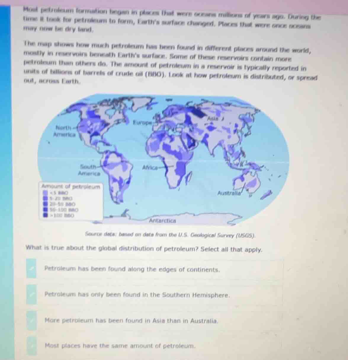most petroleum formation began in places that were oceans millions of y…
