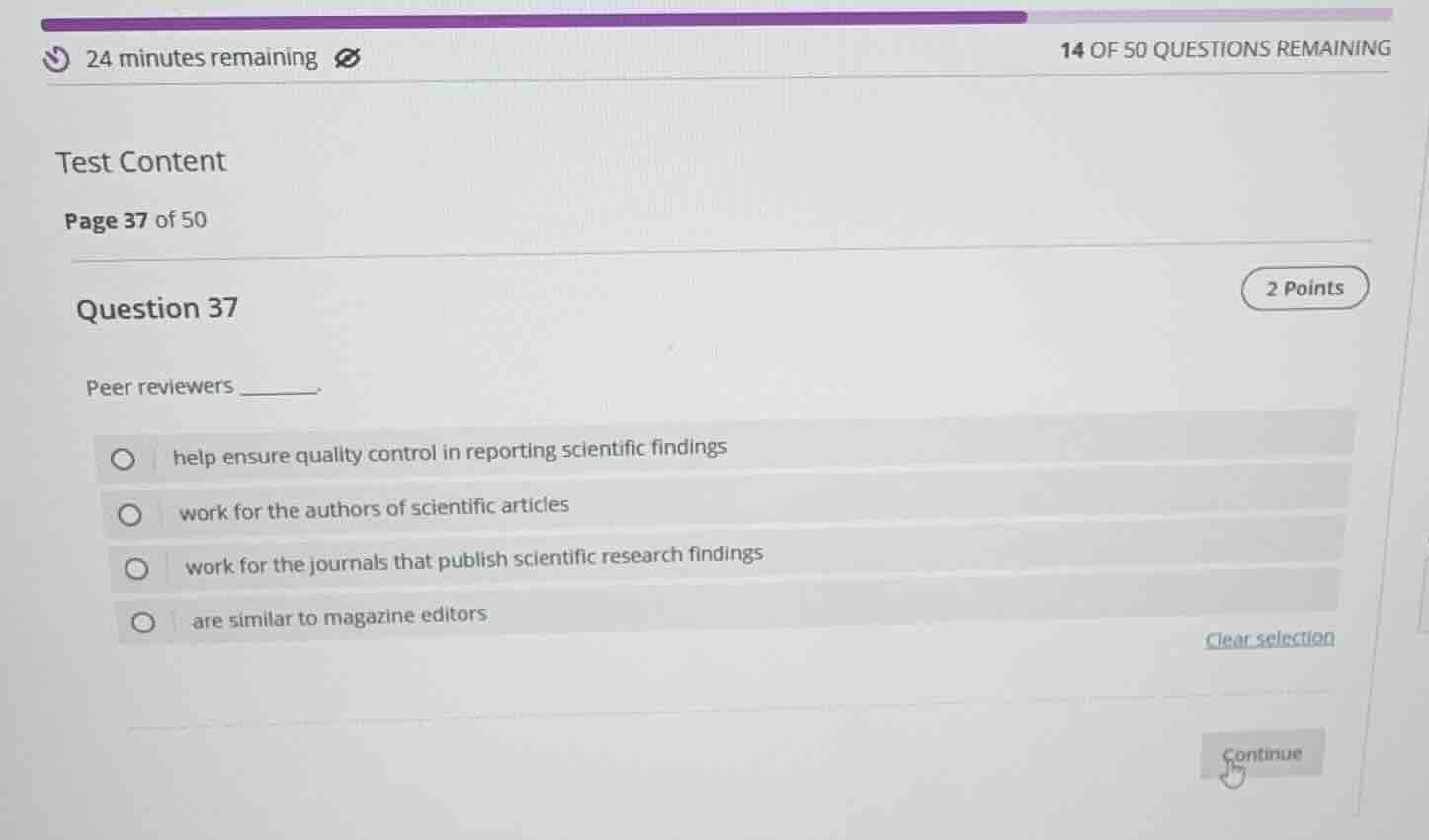 question 37 peer reviewers ______. help ensure quality control in repor…