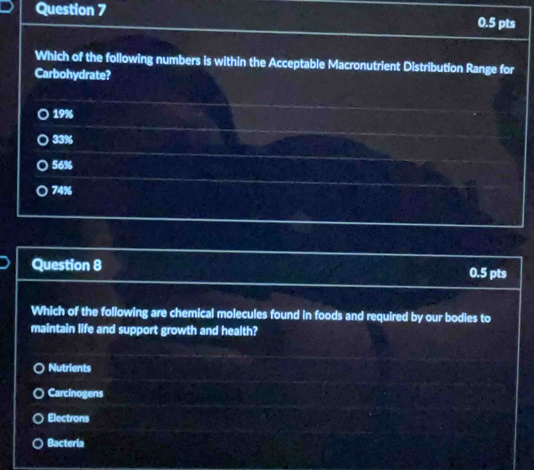 question 7 0.5 pts which of the following numbers is within the accepta…