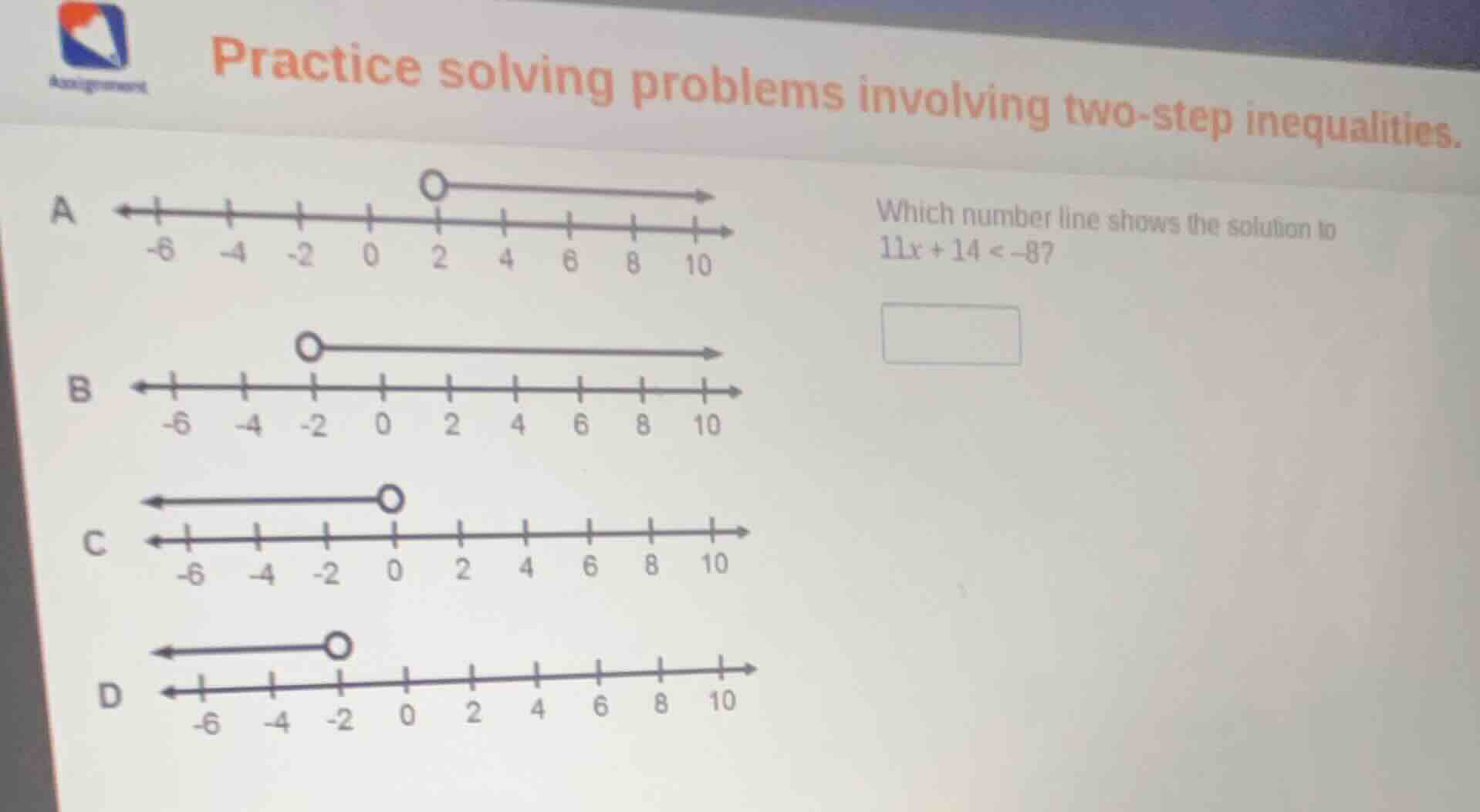 practice solving problems involving two - step inequalities. which numb…